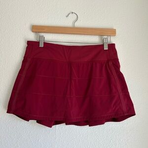 Lululemon Red Athletic Skort